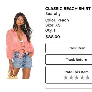Seafolly Beach Shirt XS